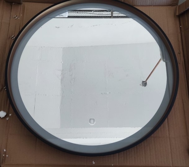 ΚΑΘΡΕΦΤΗΣ Φ55 LUMINOR ΚΑΘΡΕΦΤΗΣ Φ55 LUMINOR, BLACK MATT/GOLD - Image 1