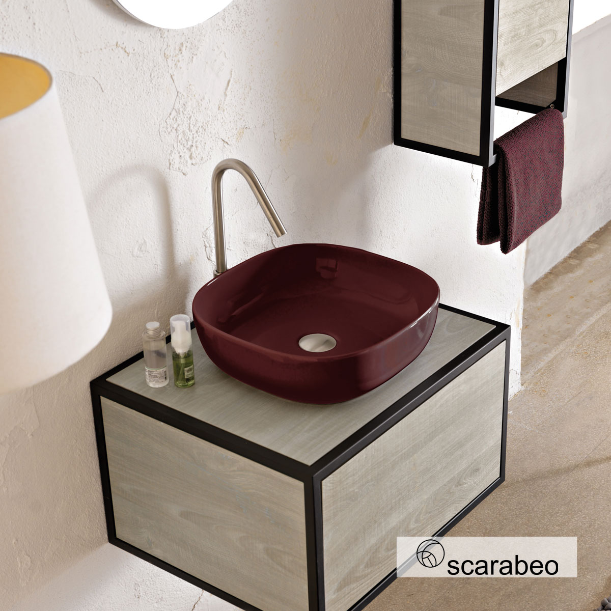ΝΙΠΤΗΡΑΣ GLAM 40x40 SCARABEO CHERRY GLOSSY ΝΙΠΤΗΡΑΣ GLAM 40x40 SCARABEO CHERRY GLOSSY - Image 1