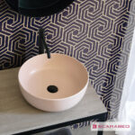 Νιπτήρας Πορσελάνης Glam Φ33 Scarabeo Antique pink (rosa)