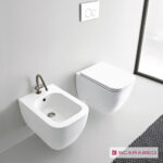 Λεκάνη Κρεμαστή TEOREMA/52 Clean-Flush με κάλυμμα Slim Soft Close, Scarabeo Pearl (White Matt) - Image 3