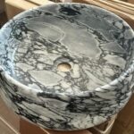 ΝΙΠΤΗΡΑΣ ΜΑΡΜΑΡΙΝΟΣ Φ42 H.14 FOSSIL BRECCIA BLUE