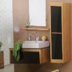 ΕΠΙΠΛΟ ΜΠΑΝΙΟΥ 90x201 εκ. ΧΩΡΙΣ ΝΙΠΤΗΡΑ OAK PEARL/BLACK -