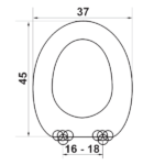 Κάλυμμα λεκάνης ELVIT 0001 Universal Πλαστικό - Image 2