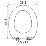 Κάλυμμα Λεκάνης Duroplast ELVIT 0003 Λευκό - Image 2