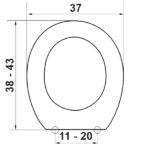 Κάλυμμα Λεκάνης ELVIT ΙΘΑΚΗ Universal με Μεταλλικά Στηρίγματα - Image 2