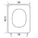 Κάλυμμα λεκάνης ELVIT 0072  CONCA Ideal Standard λευκό - Image 3