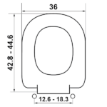 Κάλυμμα λεκάνης ELVIT 0264 PASSEPARTOUT-LINDA I.S slow close λευκό - Image 2
