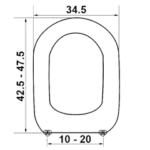 Κάλυμμα λεκάνης ELVIT 0094 LINDA Ideal Standard - Image 2
