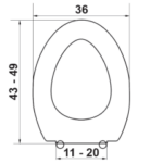 Κάλυμμα λεκάνης ELVIT 0099 CAPRI Ideal Standard - Image 2