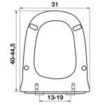 Κάλυμμα λεκάνης ELVIT 0150 Dama - Image 2