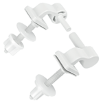 Κάλυμμα λεκάνης ELVIT 0174 CONCA-PELLA λευκό από βακελίτη με πλαστικά στηρίγματα - Image 3