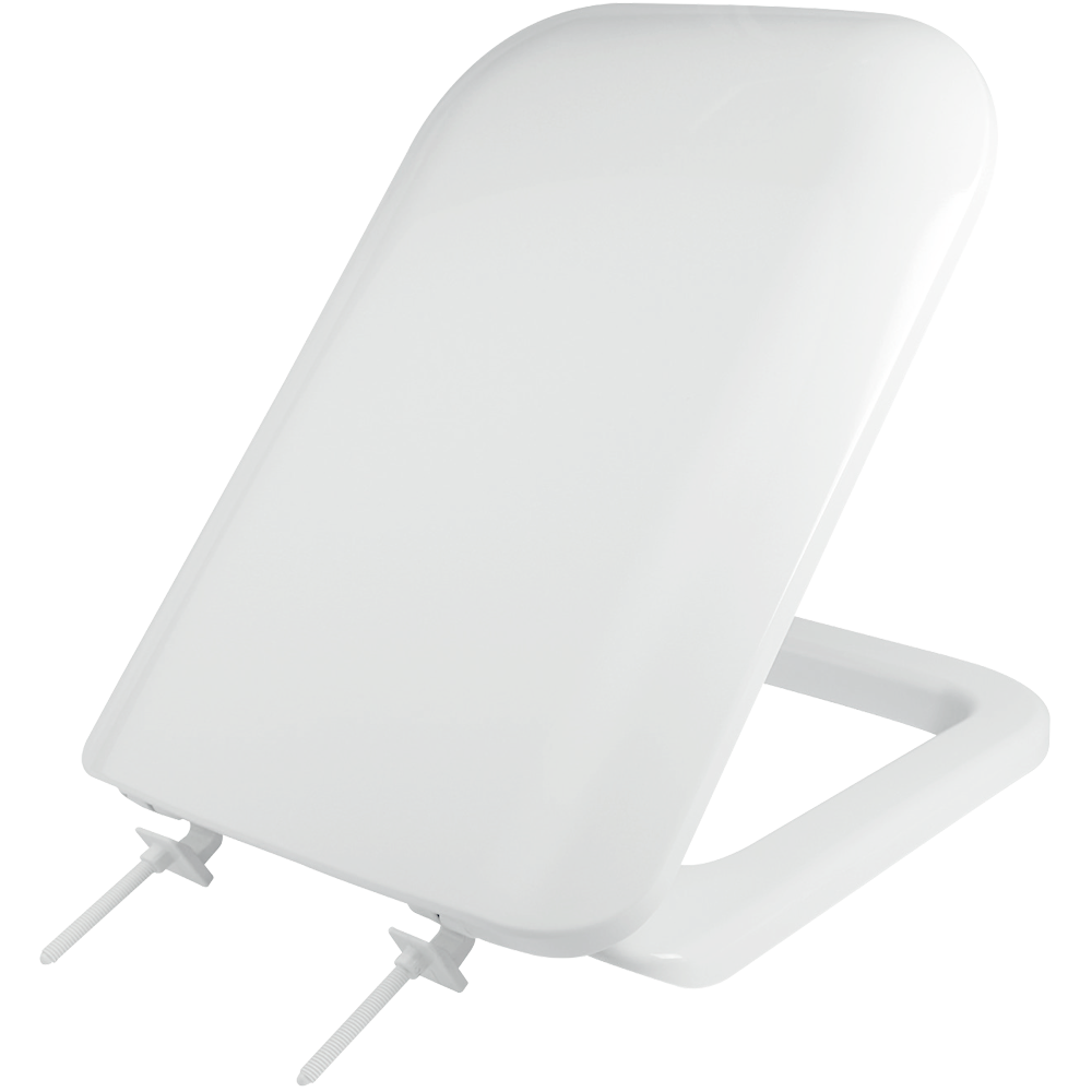 0174_seat Κάλυμμα λεκάνης ELVIT 0174 CONCA-PELLA λευκό από βακελίτη με πλαστικά στηρίγματα - Image 1