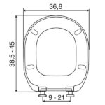 Κάλυμμα λεκάνης ELVIT 0184 CONNECT I.S slow close λευκό - Image 2