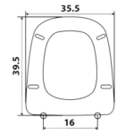 Κάλυμμα λεκάνης ELVIT 0204 EMIRAMA Ideal Standard - Image 3