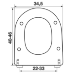 Κάλυμμα λεκάνης ELVIT 0322 STRAK DURAVIT s λευκό - Image 3