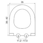 Κάλυμμα λεκάνης Duroplast ELVIT 0407 BOREAL I.S Soft Close - Image 2
