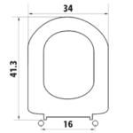 Κάλυμμα λεκάνης ELVIT 1230 D-SHAPE CLODIA DOLOMITE - Image 2