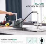 CREA Μπαταρία Κουζίνας 3 Δρόμων με Αποσπώμενο Τηλέφωνο & Ενσωματωμένο Φίλτρο Νερού - Image 3