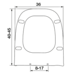 Κάλυμμα Λεκάνης Τετράγωνο Elvit Catalano Fiesta 0341 - Slim Soft Close - Image 2