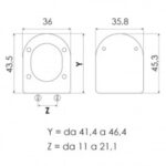 Κάλυμμα λεκάνης ELVIT 0298 LIPS D-SHAPE slow close λευκό - Image 2