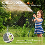 Αυτόματος Προγραμματιστής Ποτίσματος Μπαταρίας με Ψηφιακή Οθόνη & Αισθητήρα Βροχής (Μονός, Μαύρος) - Image 5