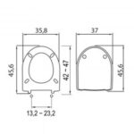 Κάλυμμα λεκάνης ELVIT 0284 SPEED slow close λευκό - Image 2